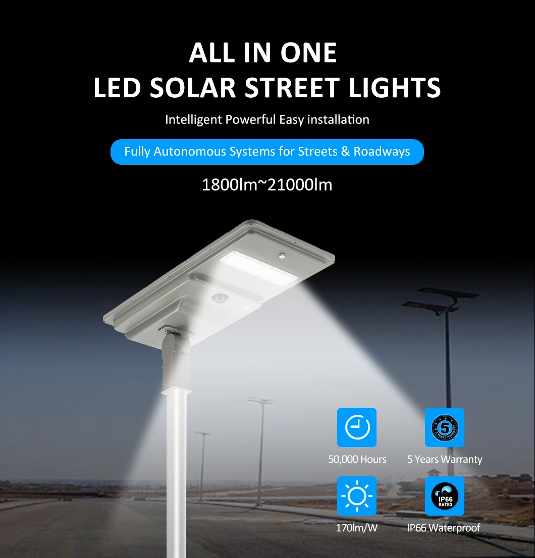 Romanso New Design Solar Street Lights with Pole Road