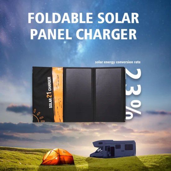 21W Foldable Solar Charger Portable Mobile Charger Phone Solar Panel Power Solar Charger for Cell Phone Laptop