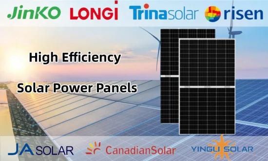 2023 Panel Solar Kit Completo for Outdoor Lighting 100watt 200W 300W 400W Portable Black Home Use Monocrystalline Half Cell Solar Panel for Mobile Phone