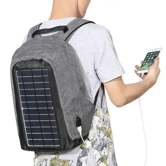 Anti Theft Solar Powered 20W Solar Panel Backpack