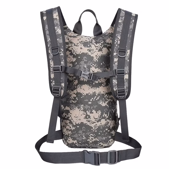 Tactical Hydration Backpack with 2L Water Bladder Solar Powered Backpack Bag